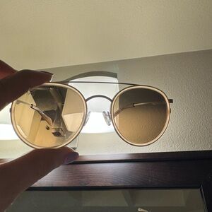 Maui Jim Gold Aviator Glasses with Gradient Lenses